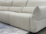 Blossom Curve Power Reclining Sectional with Console Table