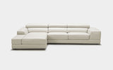 Geranium 6pc Modern Motion Leather Sectional with Storage